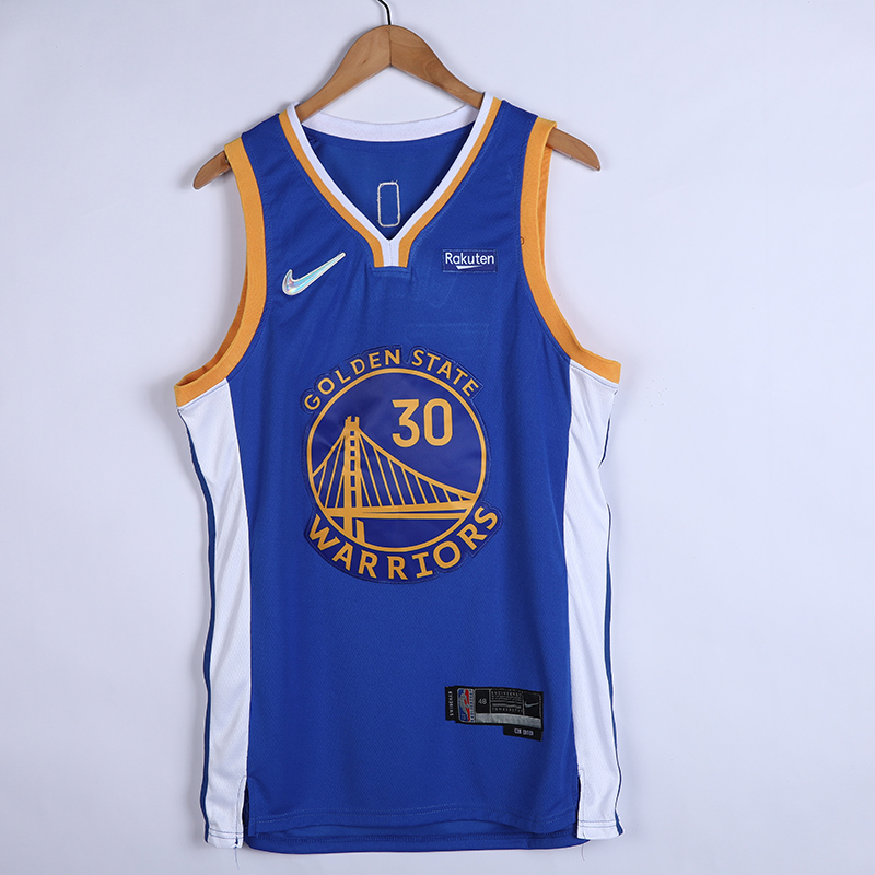 2022 Men Golden State Warriors #30 Curry blue City Edition 75TH Nike NBA Jerseys->customized nba jersey->Custom Jersey